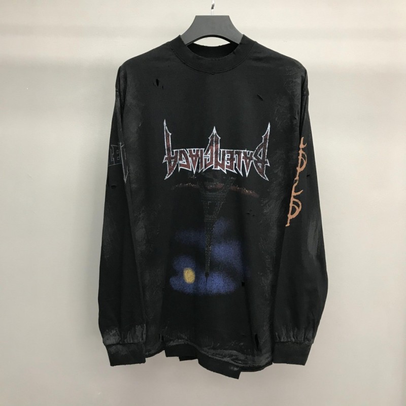 Ba*len*cia*ga Reflection Tower Long Sleeve T-Shirt