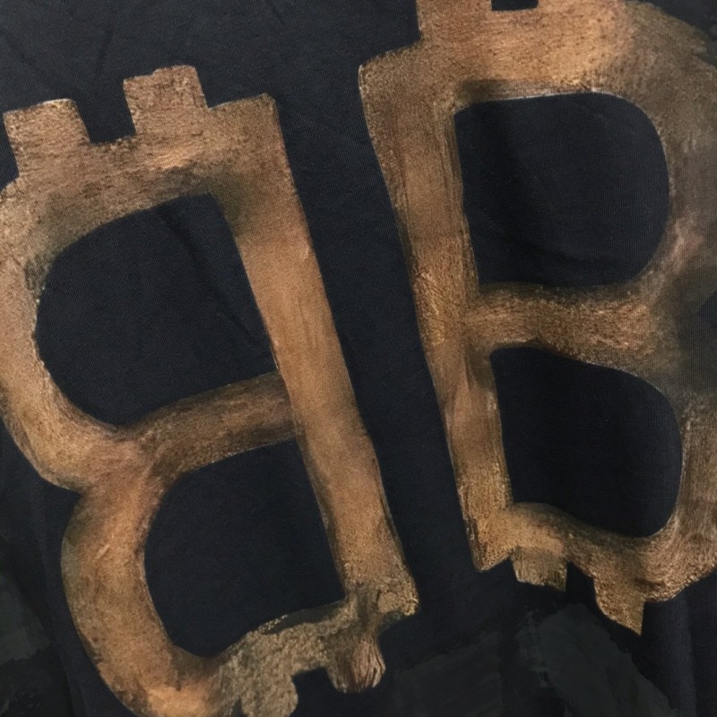 Ba*len*cia*ga BB Industrial Cement Painted T-Shirt