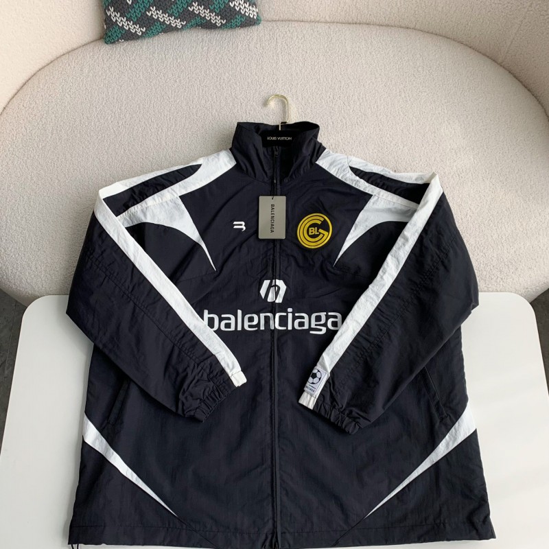 Ba*len*cia*ga patchwork team jacket