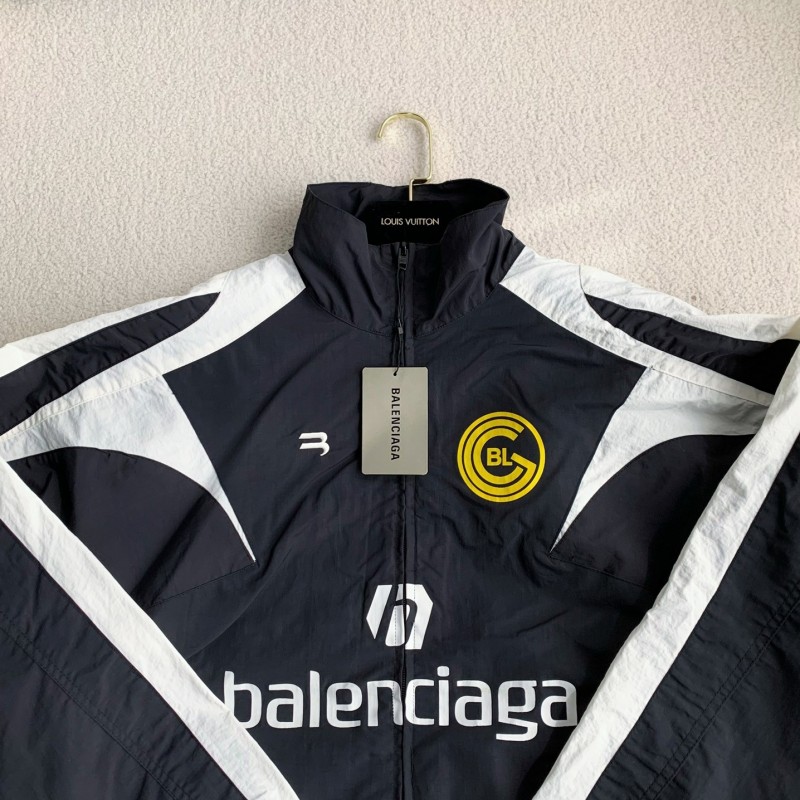 Ba*len*cia*ga patchwork team jacket