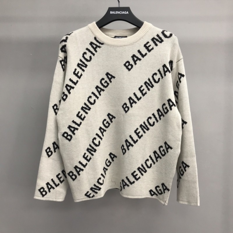 Ba*len*cia*ga letter sweater