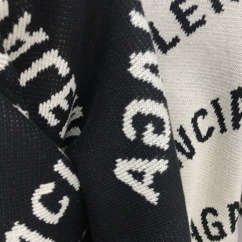 Ba*len*cia*ga letter sweater