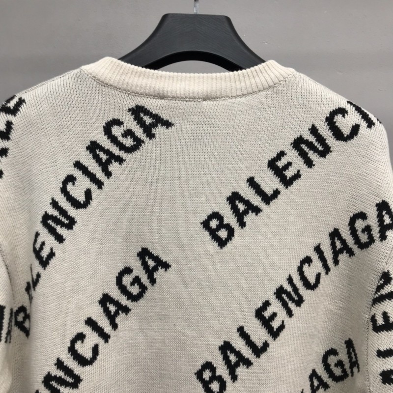 Ba*len*cia*ga letter sweater