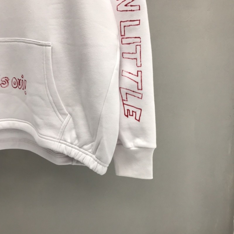 Ba*len*cia*ga printed hooded sweatshirt