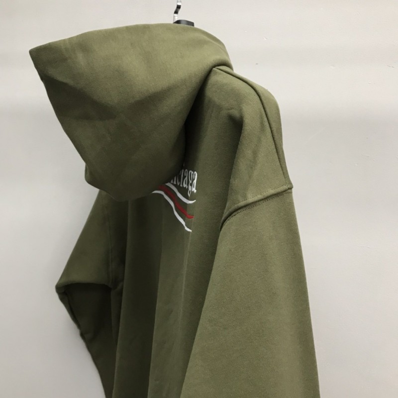 Ba*len*cia*ga cola lettered hoodie