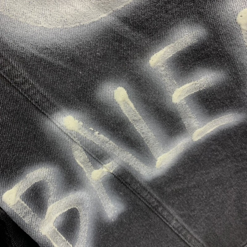 Ba*len*cia*ga BB letter denim jacket