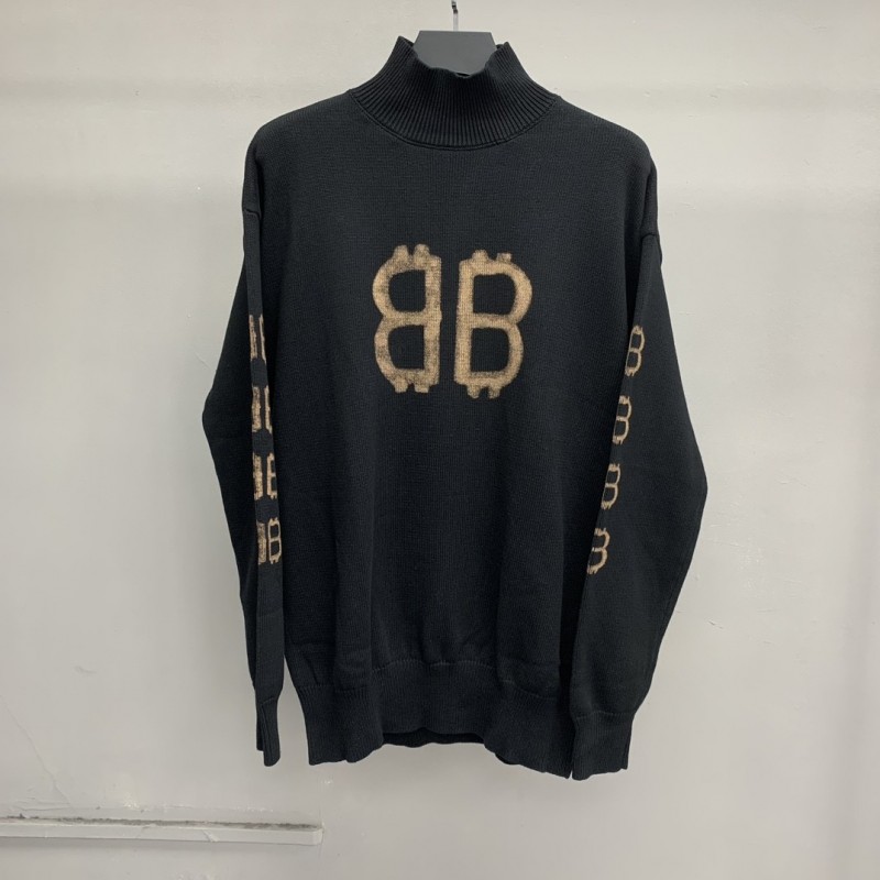 Ba*len*cia*ga Bitcoin turtleneck sweater