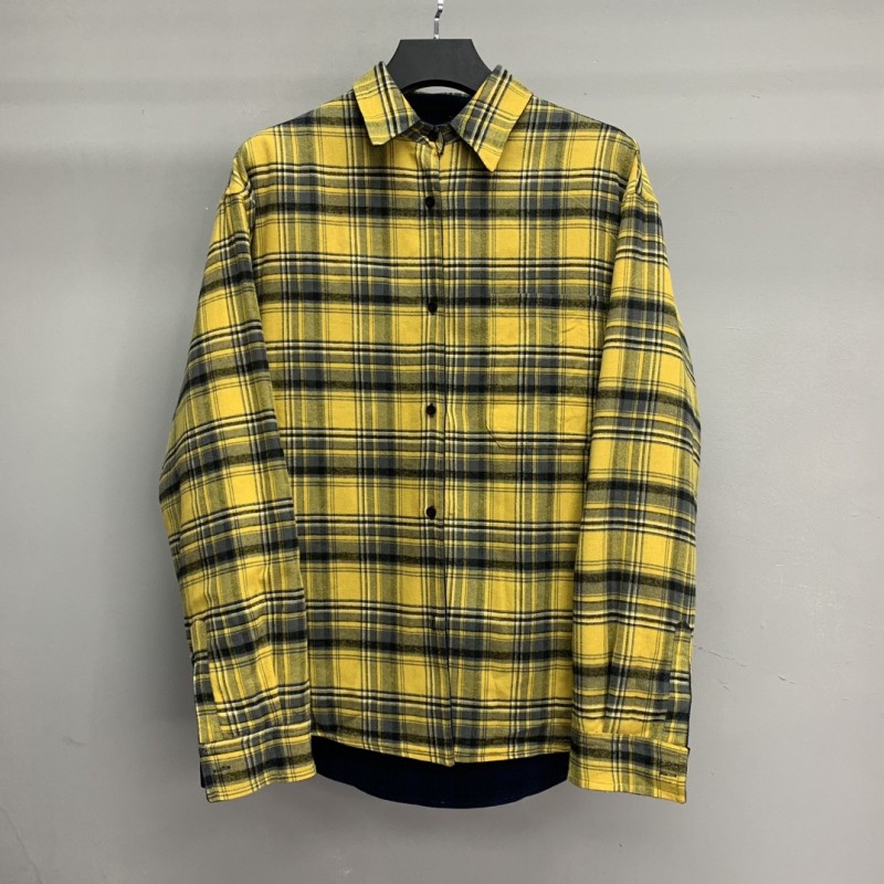 Ba*len*cia*ga reversible plaid shirt jacket