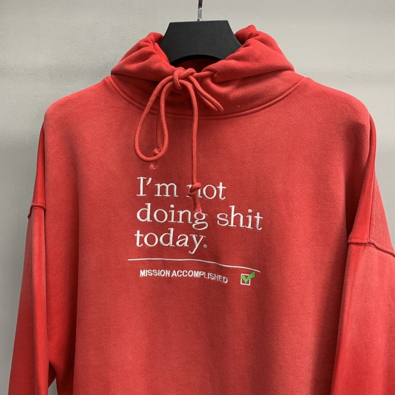 Ba*len*cia*ga lettered washed sweatshirt