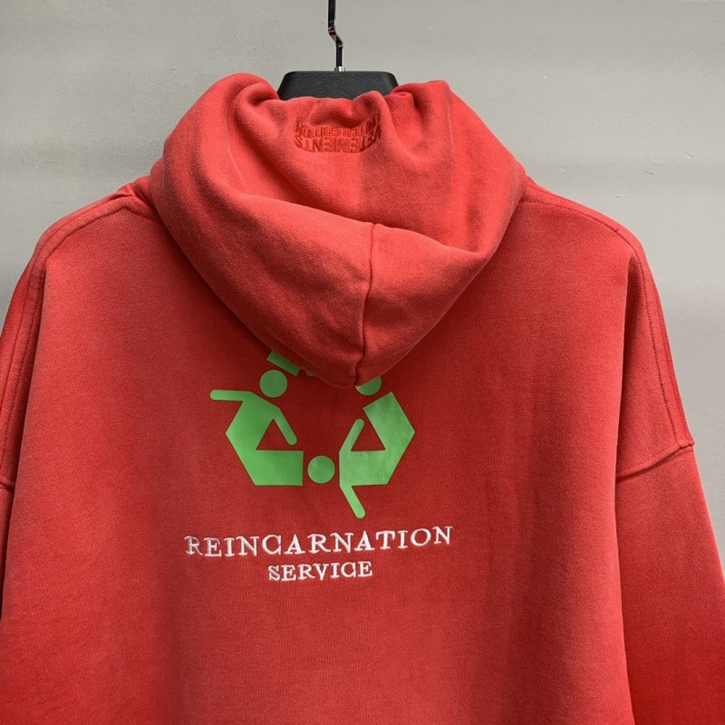 Ba*len*cia*ga lettered washed sweatshirt