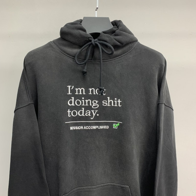 Ba*len*cia*ga lettered washed sweatshirt