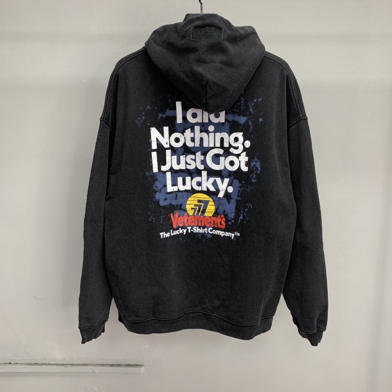 Ba*len*cia*ga Lucky hooded sweatshirt