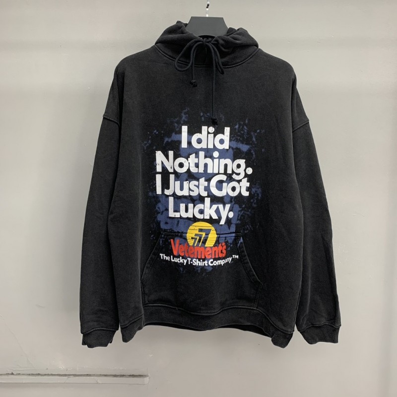 Ba*len*cia*ga Lucky hooded sweatshirt