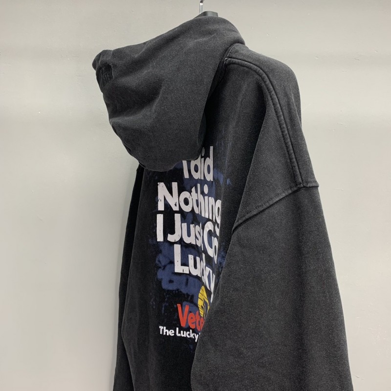 Ba*len*cia*ga Lucky hooded sweatshirt