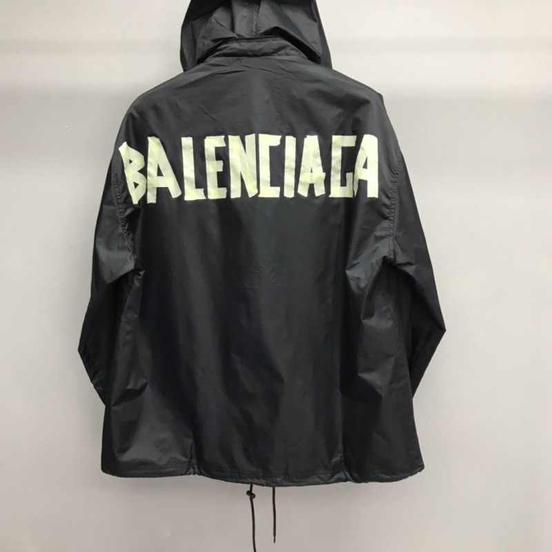 Ba*len*cia*ga masking tape trench coat