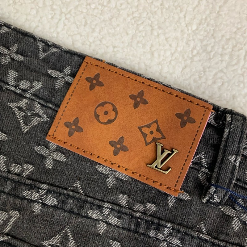Lv 2023ss show style wave jeans