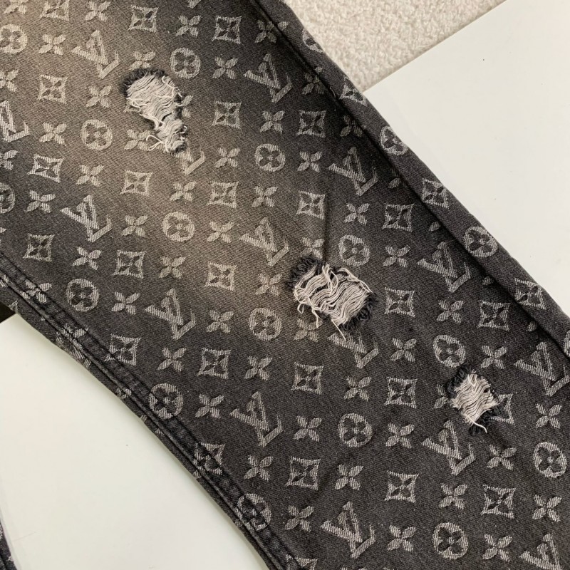 Lv 2023ss show style wave jeans