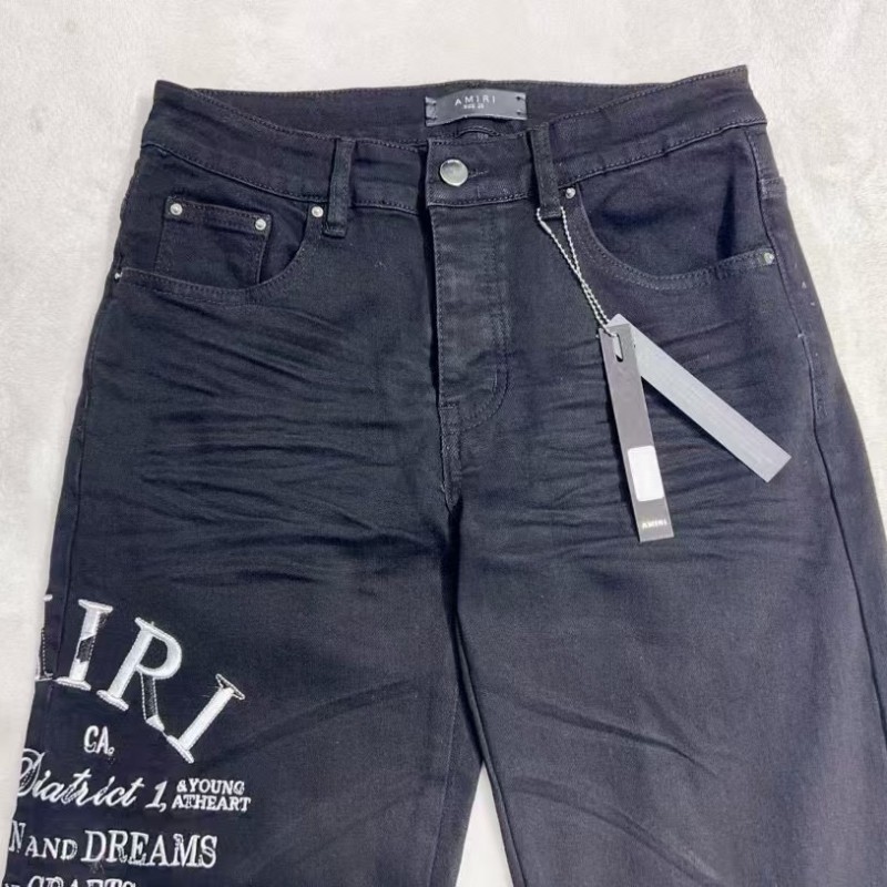 Amiri slim fit petite straight jeans