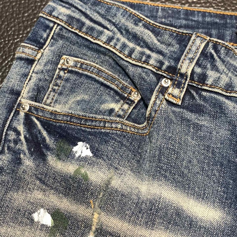 Amiri slim fit petite straight jeans