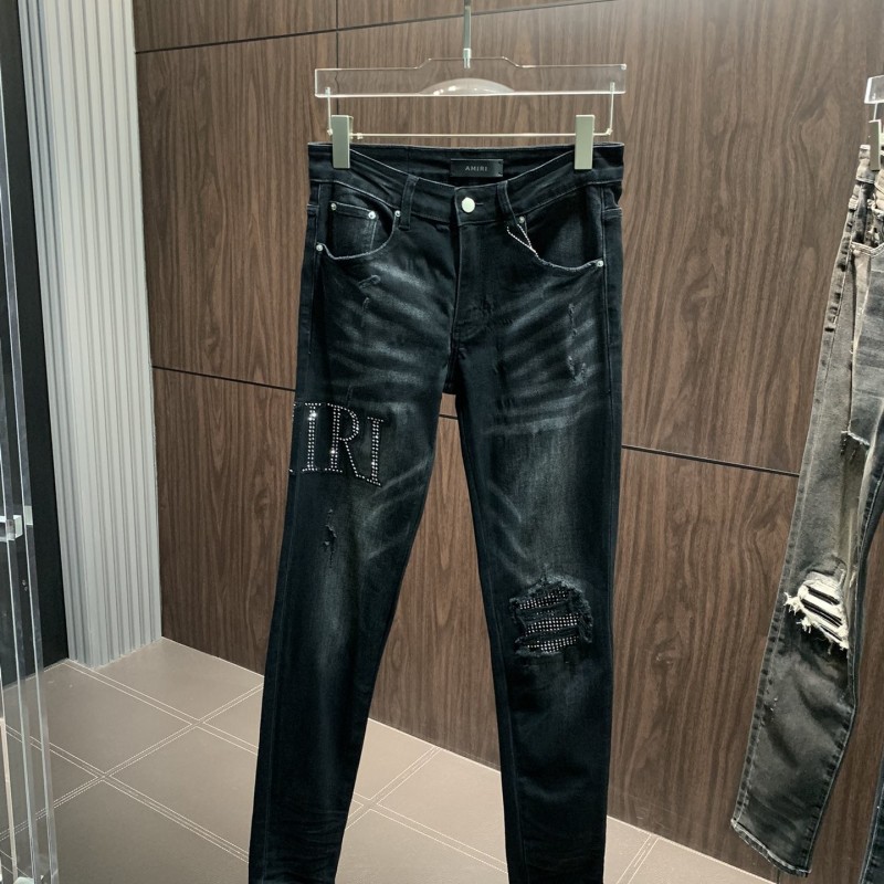 Amiri slim fit petite straight jeans