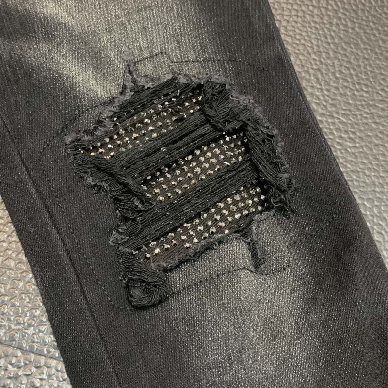 Amiri slim fit petite straight jeans