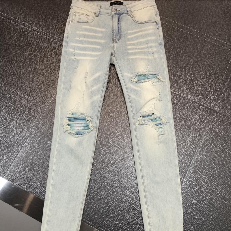 Amiri slim fit petite straight jeans