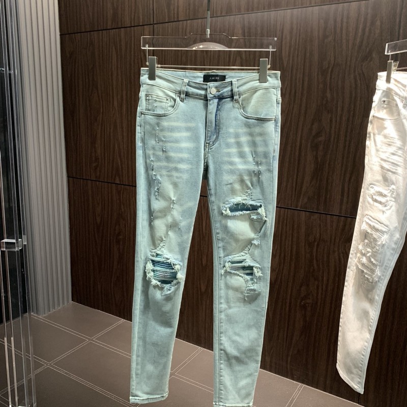 Amiri slim fit petite straight jeans