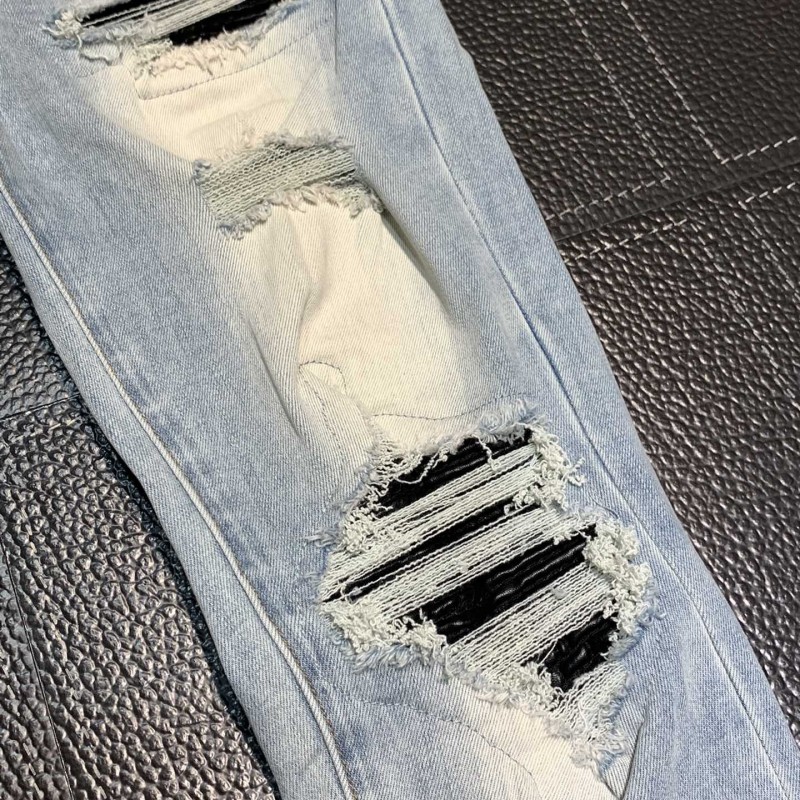 Amiri slim fit petite straight jeans
