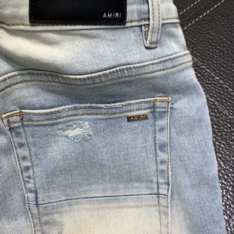 Amiri slim fit petite straight jeans