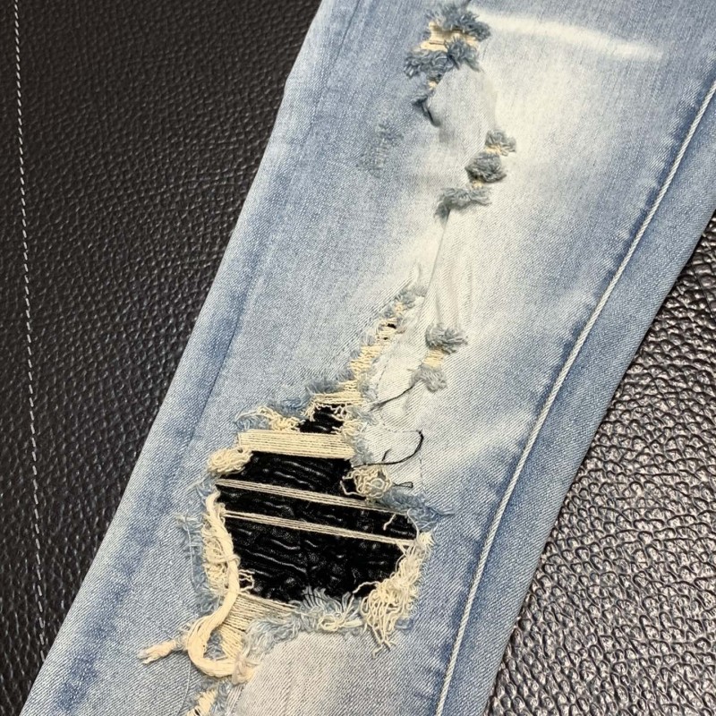 Amiri slim fit petite straight jeans