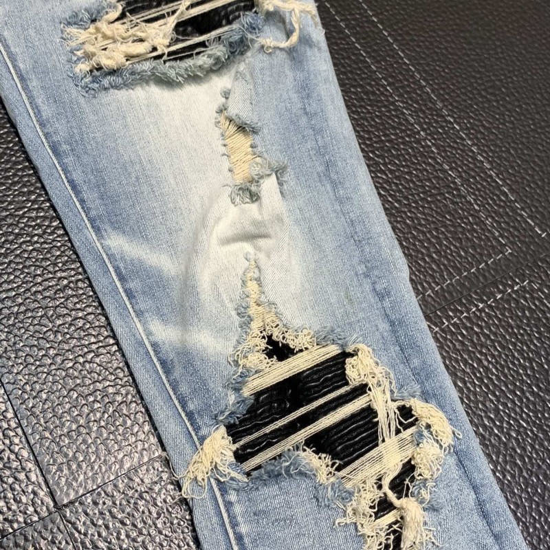 Amiri slim fit petite straight jeans