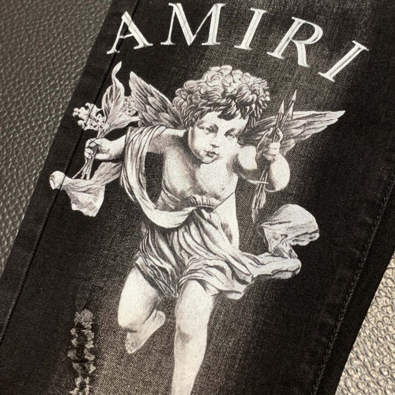 Amiri slim fit petite straight jeans