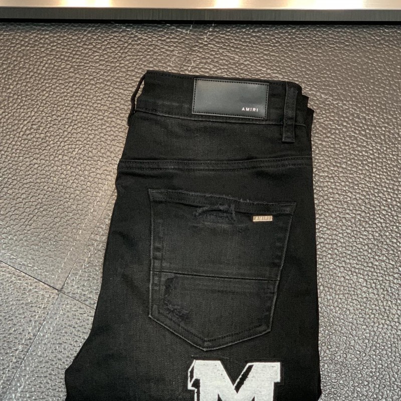Amiri slim fit petite straight jeans