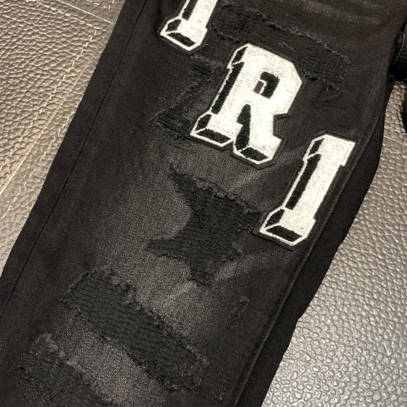 Amiri slim fit petite straight jeans