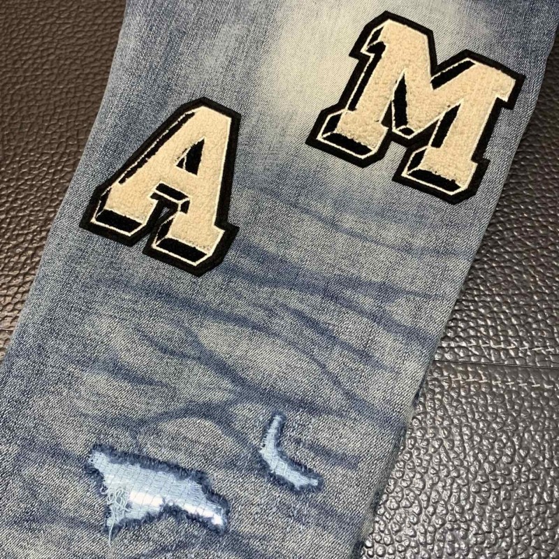 Amiri slim fit petite straight jeans