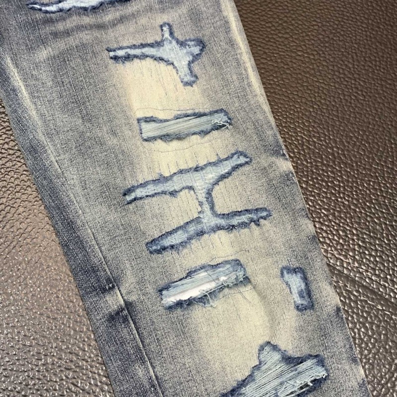 Amiri slim fit petite straight jeans