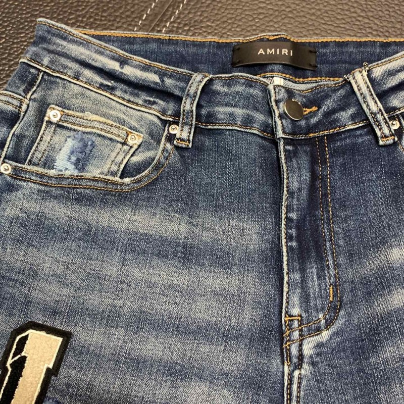Amiri slim fit petite straight jeans