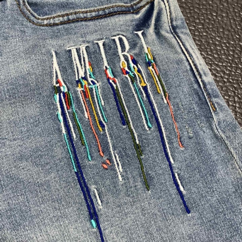 Amiri slim fit petite straight jeans