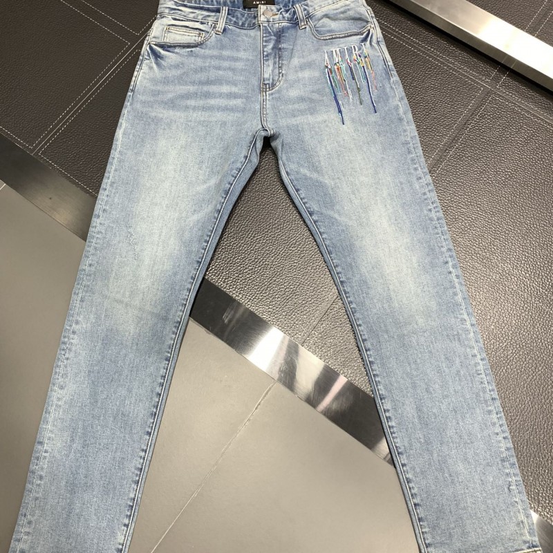 Amiri slim fit petite straight jeans
