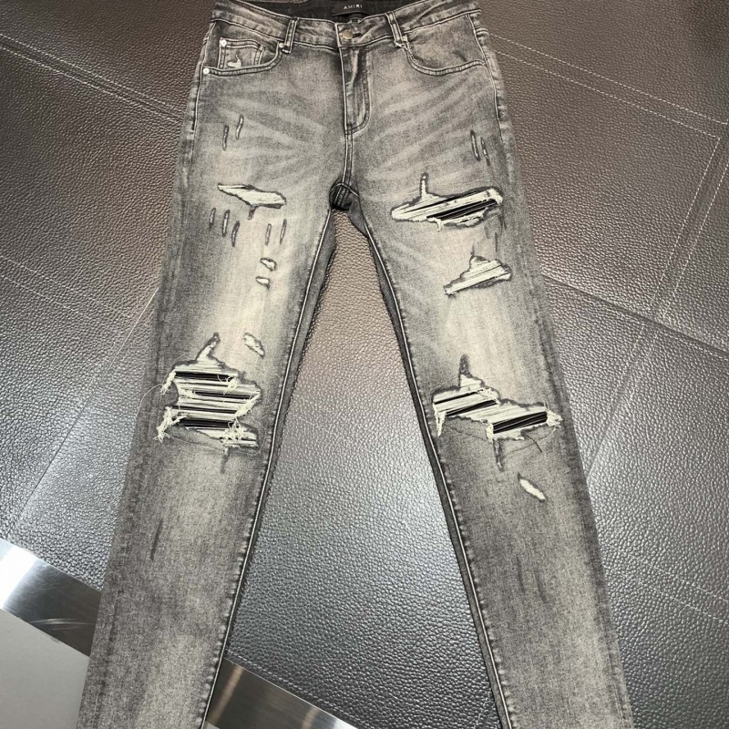 Amiri slim fit petite straight jeans