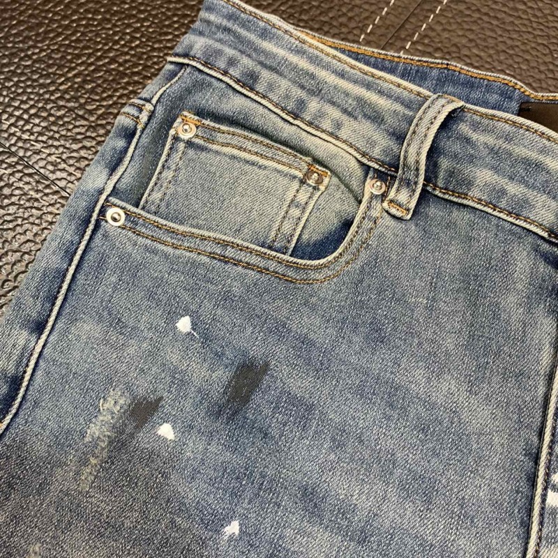 Amiri slim fit petite straight jeans