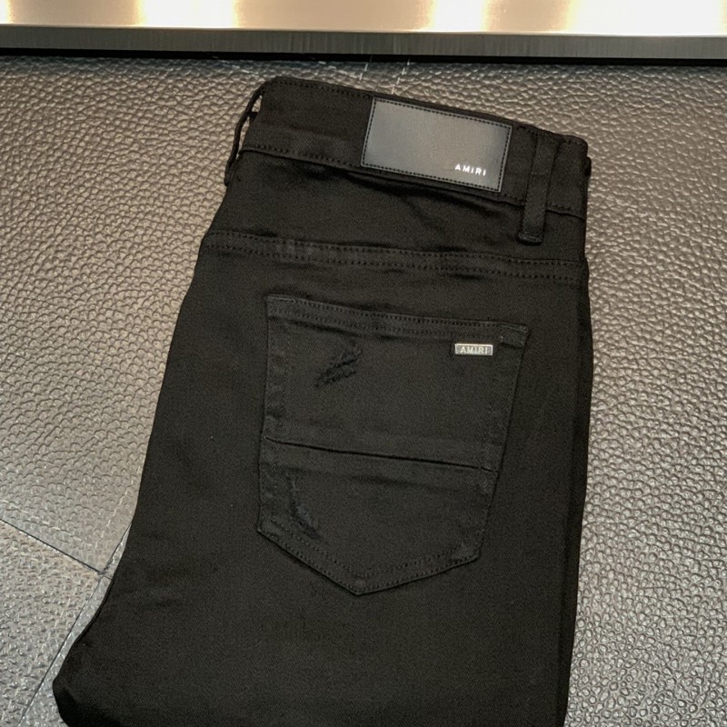 Amiri slim fit petite straight jeans