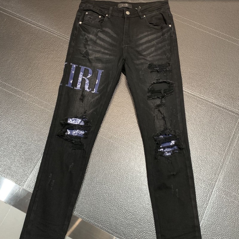 Amiri slim fit petite straight jeans