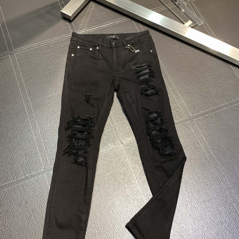 Amiri slim fit petite straight jeans