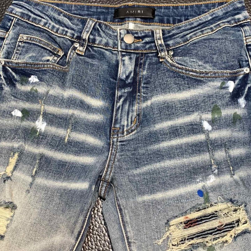 Amiri slim fit petite straight jeans
