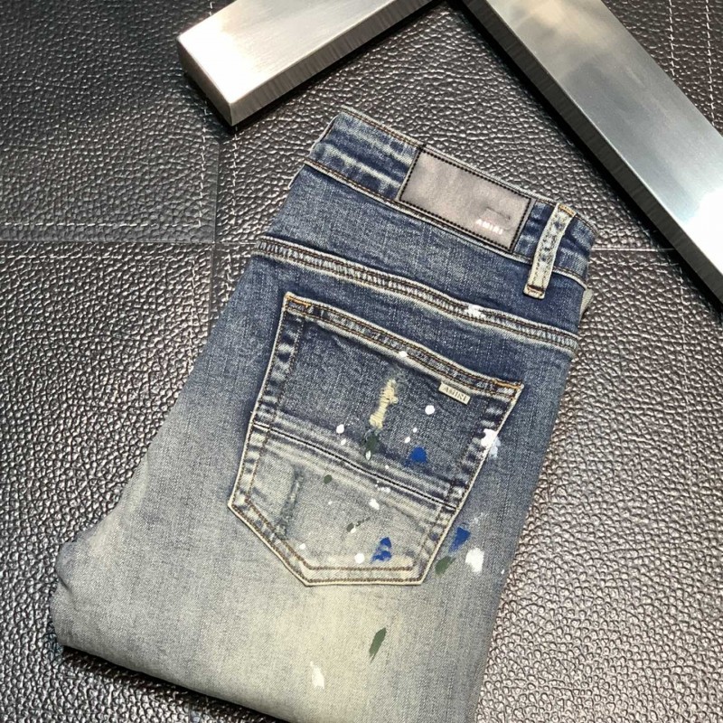 Amiri slim fit petite straight jeans
