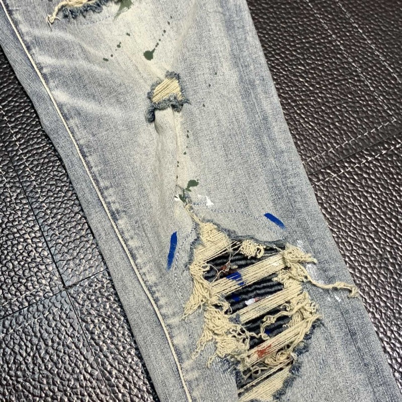 Amiri slim fit petite straight jeans