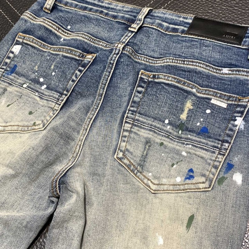 Amiri slim fit petite straight jeans