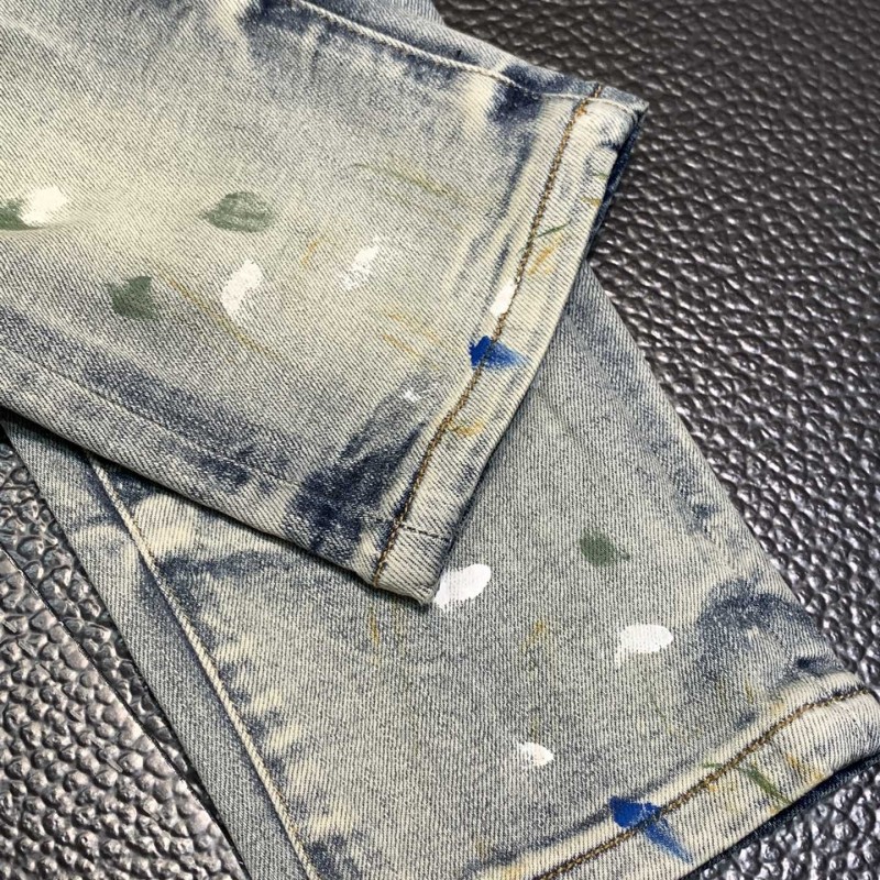 Amiri slim fit petite straight jeans