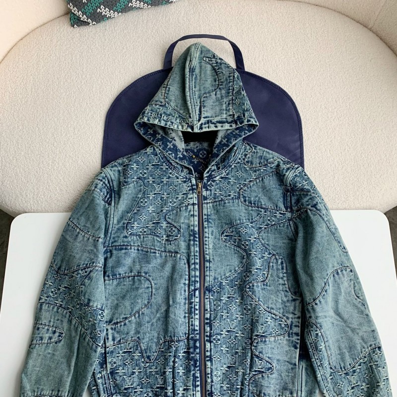 L0*is V*t0n Jean hooded jacket